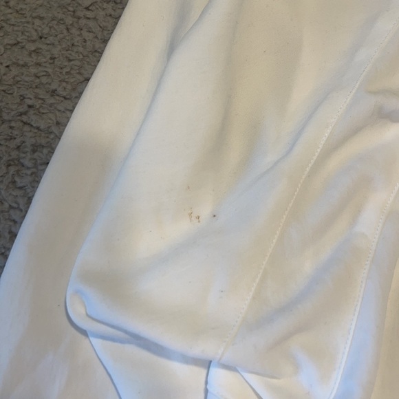 Lululemon Back in Action V-Neck Long-Sleeve Color White Shirt Size 8 - Picture 7 of 7